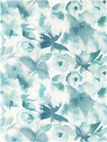 Harlequin Flores Cornflower Denim Wide Width Blue Wallpaper