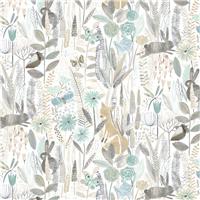 Harlequin Kids Hide N Seek Linen Brown Wallpaper
