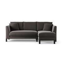 Habitat Aston Right Hand Corner Sofa - Slate Grey -Black Leg