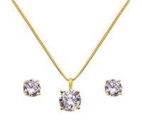 Revere 9ct Gold Plated Silver Pendant & Earring Set