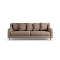 Habitat Swift Fabric 3 Seater Sofa - Biscuit - Ash Leg