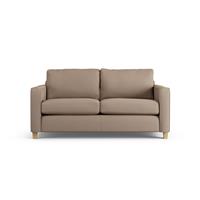 Habitat Flint Fabric 2 Seater Sofa Bed - Biscuit - Ash Leg