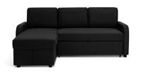 Habitat Carter Left Hand Storage Corner Sofa Bed - Charcoal