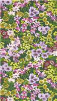 Harlequin Wildflower Meadow Emerald Multicoloured Wallpaper