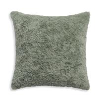 Habitat Faux Fur Textured Cushion - Sage - 43x43cm