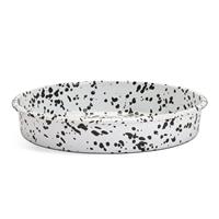 Habitat 26cm Enamel Round Dish - White