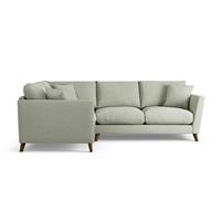 Habitat Lomond Left Hand Corner Sofa - Sage Green - Dark Leg