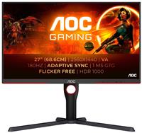 AOC Q27G3XMN/BK 27 Inch 180Hz QHD Gaming Monitor