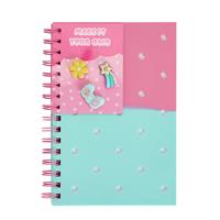 Home Pink Charm A5 80 Page Ruled Notebook