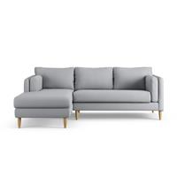 Habitat Newington Left Hand Corner Sofa - Grey - Ash Leg