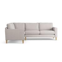 Habitat Flint Fabric Left Hand Corner Sofa - Natural-Ash Leg