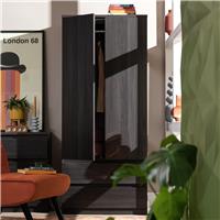Argos Home Jenson 2 Door 2 Drawer Wardrobe - Black Brown