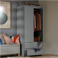 Argos Home Jenson 2 Door 2 Drawer Wardrobe - Grey