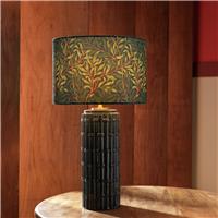 Habitat x Morris & Co. Cane Ceramic Table Lamp - Blue