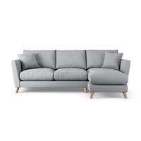 Habitat Lomond Right Hand Corner Sofa - Grey - Ash Leg