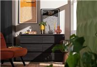 Argos Home Jenson 6 Drawer Chest - Black Brown