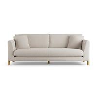 Habitat Aston Fabric 4 Seater Sofa - Natural - Ash Leg