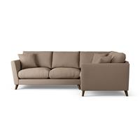 Habitat Lomond Right Hand Corner Sofa - Biscuit - Dark Leg
