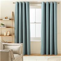 Habitat Blackout Eyelet Curtain - Ocean Blue - 229x168cm