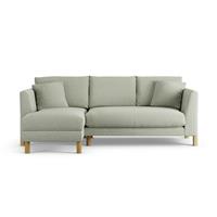 Habitat Aston Left Hand Corner Sofa - Sage Green - Ash Leg