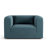 Habitat Lars Fabric Cuddle Chair - Blue