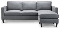 Julian Bowen Marant Fabric Reversible Corner Sofa - Grey