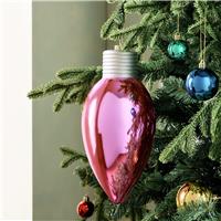Habitat Single Oversized Pink Christmas Hanging Ornament