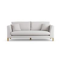 Habitat Aston Fabric 3 Seater Sofa - Natural - Ash Leg