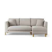 Habitat Aston Right Hand Corner Sofa - Stone - Ash Leg