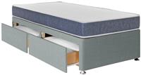 Argos Home Devon Single 2 Drawer Divan Bed - Grey