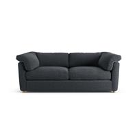 Habitat Wynn Fabric 3 Seater Sofa - Charcoal - Ash Leg