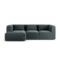 Habitat Lars Left Hand Corner Sofa - Charcoal - Ash Leg