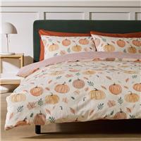 Argos Home Pumpkin Stripe Cream Bedding Set - King size