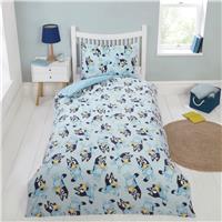 Bluey Mischief Fleece Blue Kids Bedding Set - Single