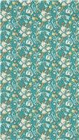 Clarke & Clarke Golden Lily Teal Blue Wallpaper