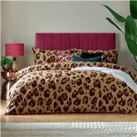 furn True Leopard Print Beige Bedding Set - King size