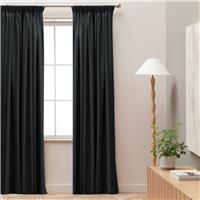 Habitat Blackout Pencil Pleat Curtain - Charcoal - 137x117cm