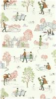 Sanderson Disney 101 Dalmatian Candy Floss Cream Wallpaper