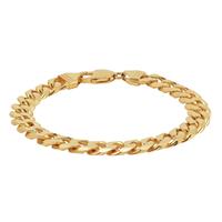 Revere 9ct Gold Plated Sterling Silver Curb Bracelet