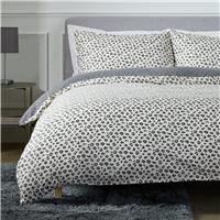 Argos Home Leopard Print Grey Bedding Set - Single