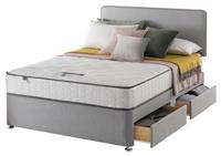 Silentnight Pavia Small Double 4 Drawer Divan Bed - Grey