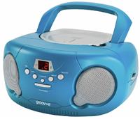 Groov-e Boombox CD Player with Radio - Blue