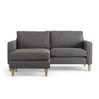 Habitat Flint Fabric Reversible 3 Seater CornerSofa-Charcoal