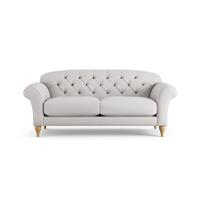 Habitat Brooker Fabric 3 Seater Sofa - Natural - Ash Leg