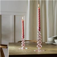 Habitat Swirled Glass Large Candle Stick