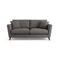 Habitat Lomond Fabric 3 Seater Sofa - Charcoal - Dark Leg