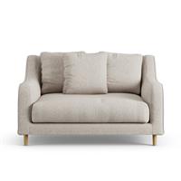 Habitat Swift Fabric Cuddle Chair - Natural - Ash Leg