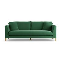 Habitat Aston Fabric 4 Seater Sofa - Green - Ash Leg
