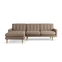 Habitat Fenner Left Hand Corner Sofa - Biscuit - Ash Leg