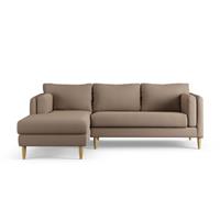 Habitat Newington Left Hand Corner Sofa - Biscuit - Ash Leg